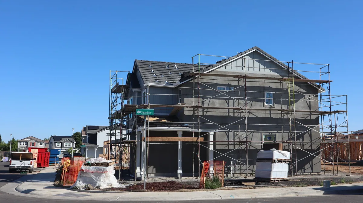 New construction subdivision neighborhood in Smyrna, TN